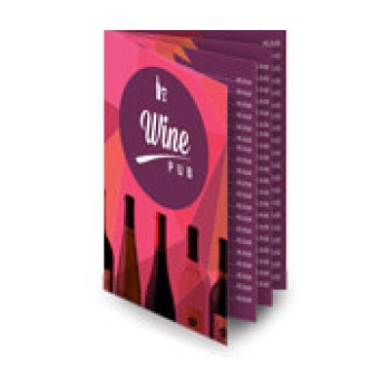 CARDÁPIOS 8 PÁGINAS COM DOBRA RECICLATO 250G 210X300MM