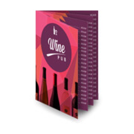 CARDÁPIOS 8 PÁGINAS COM DOBRA RECICLATO 250G 300X210MM Colorido frente e verso - 200 un.