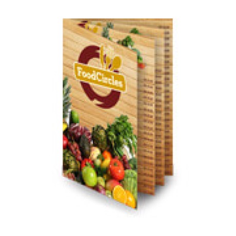 CARDÁPIOS CARDÁPIOS PERSONALIZADOS 8 PÁGINAS COM DOBRA COUCHÊ 300G 330X480MM Colorido frente e verso - 200 un.
