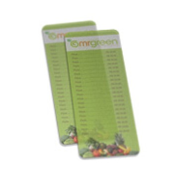 CARDÁPIOS CARDÁPIOS PERSONALIZADOS PVC PVC 0,30MM TRANSLÚCIDO TINTA BRANCA 115X310MM Colorido frente - 100 un.