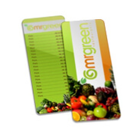 CARDÁPIOS PLASTIFICADOS PLÁSTICO COMPACTO 0,05MM 105X300MM Colorido frente e verso - 100 un.