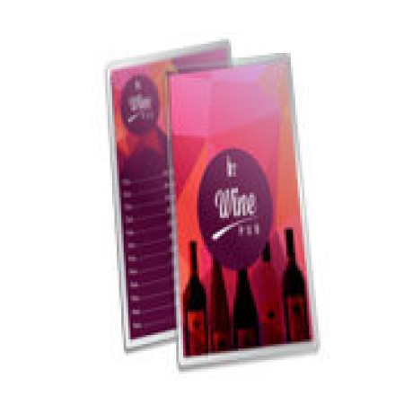 CARDÁPIOS PLASTIFICADOS PLASTIFICAÇÃO RÍGIDA 0,10MM 105X300MM Colorido frente e verso - 8 un.
