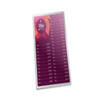 CARDÁPIOS PLASTIFICADOS PLASTIFICAÇÃO RÍGIDA 0,10MM 150X445MM Colorido frente - 8 un.