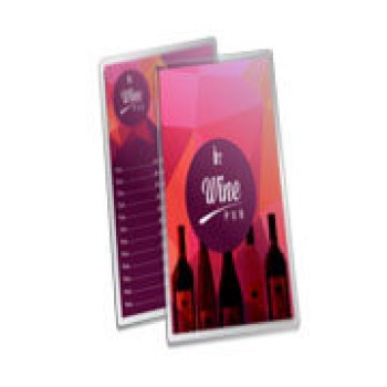 CARDÁPIOS PLASTIFICADOS PLASTIFICAÇÃO RÍGIDA 0,10MM 150X445MM Colorido frente e verso - 8 un.
