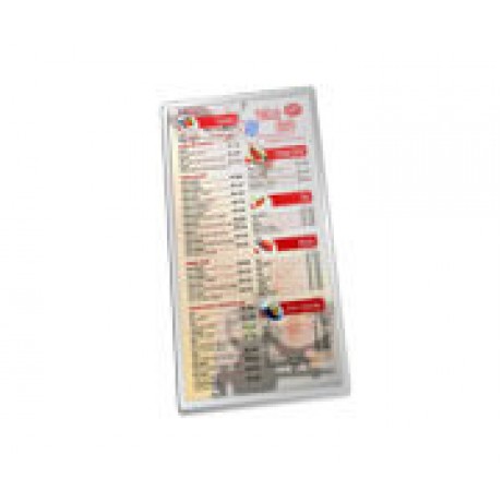 CARDÁPIOS PLASTIFICADOS PLASTIFICAÇÃO RÍGIDA 0,10MM 150X445MM Colorido frente - 100 un.