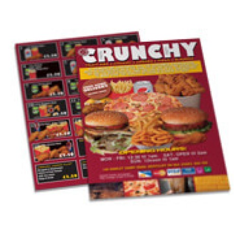 CARDÁPIOS SIMPLES RECICLATO 250G 210X300MM Colorido frente e verso - 48 un.