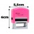 CARIMBOS AUTOMÁTICOS COLOR 38X14MM ROSA