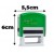 CARIMBOS AUTOMÁTICOS COLOR 38X14MM VERDE