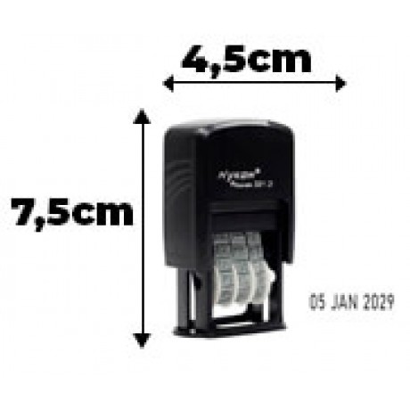 CARIMBOS AUTOMÁTICOS DATADOR PADRÃO 22X4MM 1 un.