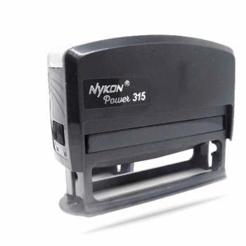 CARIMBOS AUTOMÁTICOS POWER 69X10MM Preto e branco frente - 1 un.