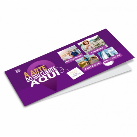 CAPA DE CARNÊ COUCHÊ 250G VERNIZ UV TOTAL F Colorido frente - 5000 un.
