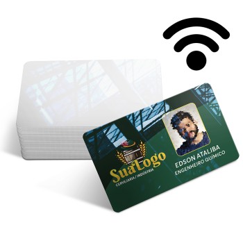 CARTÃO DE PROXIMIDADE PVC BRANCO Colorido frente - 10 un.
