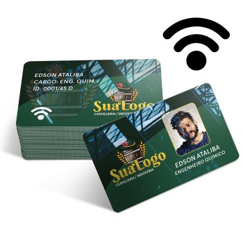CARTÃO DE PROXIMIDADE PVC BRANCO Colorido frente e verso - 10 un.