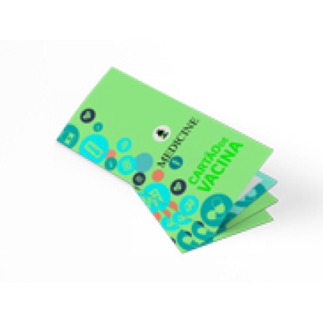 CARTÃO DE VACINA APERGAMINHADO 180G 210X300MM