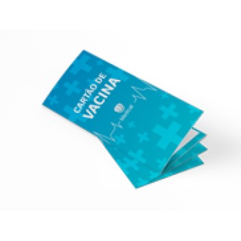 CARTÃO DE VACINA APERGAMINHADO 180G 210X300MM