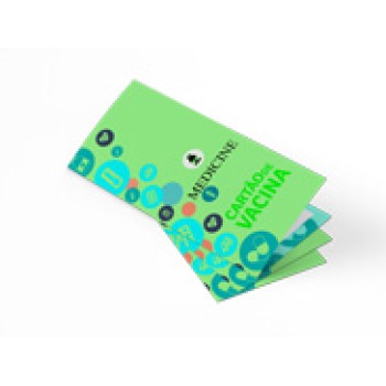 CARTÃO DE VACINA APERGAMINHADO 240G 210X300MM