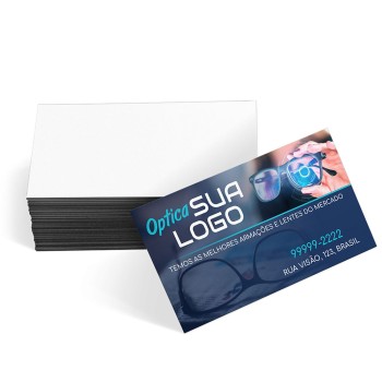 CARTÕES DE VISITA EUROPEU COUCHÊ 250G LAMINAÇÃO SOFT TOUCH LAM SOFT TOUCH FRENTE Colorido frente - 250 un.