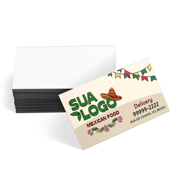 CARTÕES DE VISITA EUROPEU COUCHÊ 250G LAMINAÇÃO SOFT TOUCH LAM SOFT TOUCH FRENTE Colorido frente - 1000 un.