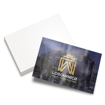 CARTÕES DE VISITA MAX SUPREMO 305G VERNIZ UV VERNIZ UV TOTAL FRENTE Colorido frente - 3000 un.