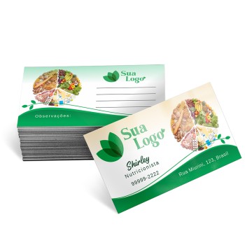 CARTÕES DE VISITA COUCHÊ 250G VERNIZ UV TOTAL FRENTE Colorido frente e verso - 500 un.