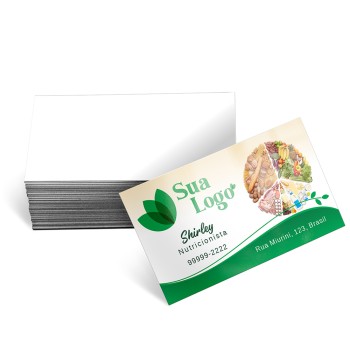 CARTÕES DE VISITA COUCHÊ 250G VERNIZ UV TOTAL FRENTE Colorido frente - 500 un.