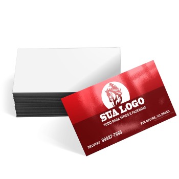 CARTÕES DE VISITA COUCHÊ 250G VERNIZ UV TOTAL FRENTE Colorido frente - 3000 un.