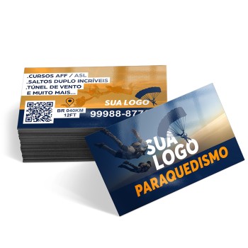 CARTÕES DE VISITA COUCHÊ 300G VERNIZ UV TOTAL FRENTE E VERSO Colorido frente e verso - 2000 un.