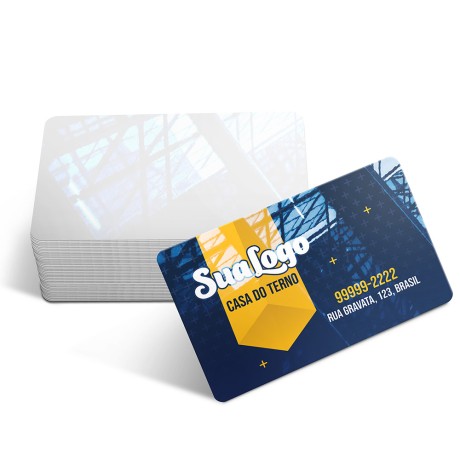 CARTÕES DE VISITA PVC CRISTAL 0,50MM CRISTAL 0,50MM