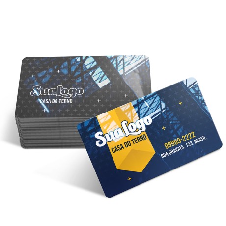 CARTÕES DE VISITA PVC CRISTAL 0,50MM CRISTAL 0,50MM