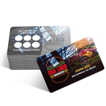 CARTÕES DE VISITA PVC CRISTAL 0,50MM CRISTAL 0,50MM