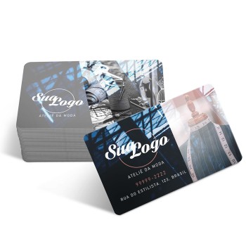 CARTÕES DE VISITA PVC CRISTAL 0,50MM CRISTAL 0,50MM