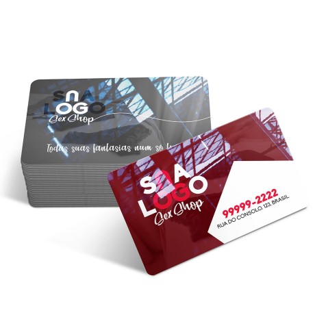 CARTÕES DE VISITA PVC CRISTAL 0,50MM CRISTAL 0,50MM