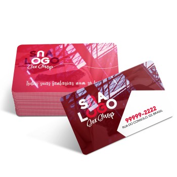 CARTÕES DE VISITA PVC CRISTAL 0,50MM CRISTAL 0,50MM