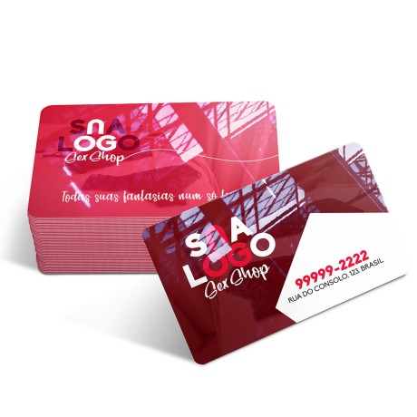 CARTÕES DE VISITA PVC CRISTAL 0,50MM CRISTAL 0,50MM