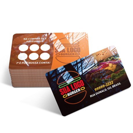 CARTÕES DE VISITA PVC CRISTAL 0,50MM CRISTAL 0,50MM