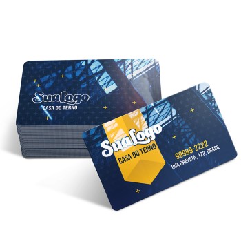 CARTÕES DE VISITA PVC CRISTAL 0,50MM CRISTAL 0,50MM