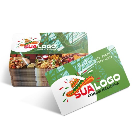 CARTÕES DE VISITA PVC CRISTAL 0,50MM CRISTAL 0,50MM