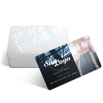 CARTÕES DE VISITA PVC CRISTAL 0,50MM CRISTAL 0,50MM