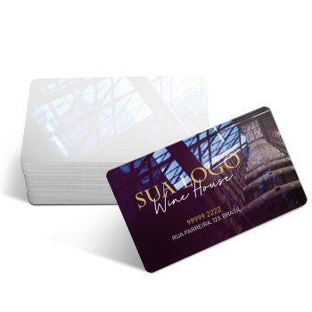 CARTÕES DE VISITA PVC CRISTAL 0,75MM CRISTAL 0,75MM