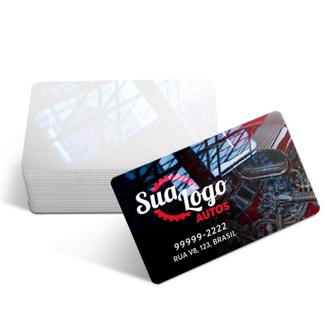 CARTÕES DE VISITA PVC CRISTAL 0,75MM CRISTAL 0,75MM