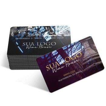 CARTÕES DE VISITA PVC CRISTAL 0,75MM CRISTAL 0,75MM