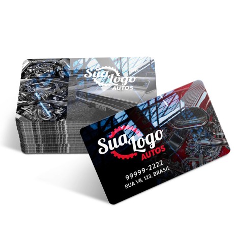 CARTÕES DE VISITA PVC CRISTAL 0,75MM CRISTAL 0,75MM