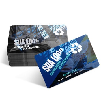 CARTÕES DE VISITA PVC CRISTAL 0,75MM CRISTAL 0,75MM