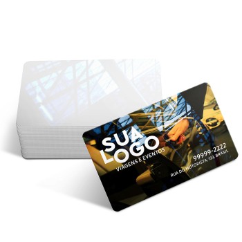 CARTÕES DE VISITA PVC CRISTAL 0,75MM CRISTAL 0,75MM