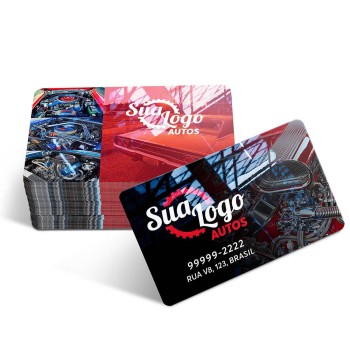 CARTÕES DE VISITA PVC CRISTAL 0,75MM CRISTAL 0,75MM