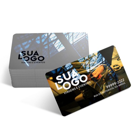 CARTÕES DE VISITA PVC CRISTAL 0,75MM CRISTAL 0,75MM