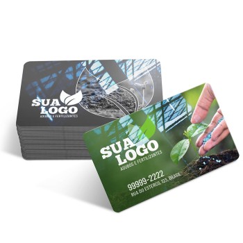 CARTÕES DE VISITA PVC CRISTAL 0,75MM CRISTAL 0,75MM