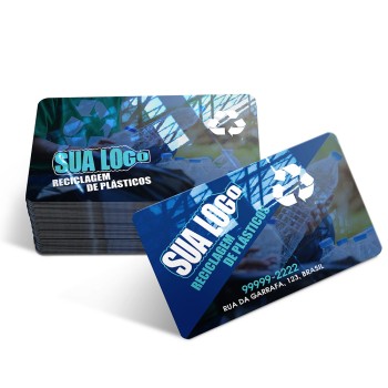 CARTÕES DE VISITA PVC CRISTAL 0,75MM CRISTAL 0,75MM
