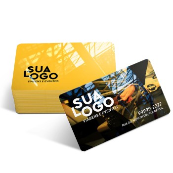 CARTÕES DE VISITA PVC CRISTAL 0,75MM CRISTAL 0,75MM