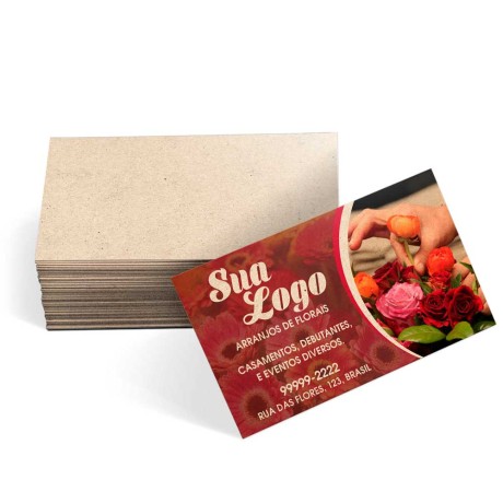 CARTÕES DE VISITA RECICLATO 250G SEM VERNIZ